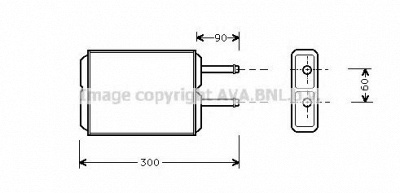 AVA QUALITY COOLING mz6124 -  Теплообменник, отопление салона